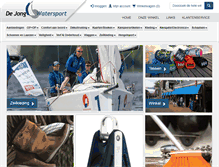 Tablet Screenshot of dejongwatersport.nl